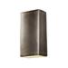 Orren Ellis Ambiance - Really Big Rectangle W/Perfs - Closed Top Wall Sconce - Antique Silver - Dedicated LED in Gray | Wayfair