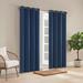 Waverly Hampton Solid Room Darkening Grommet Single Curtain Panel Polyester in Green/Blue | 108 H in | Wayfair 22716801404