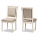 Louane Traditional & French Inspired Wood Dining Chair Set(2PC)