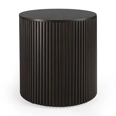 Ethnicraft Mahogany Roller Max Round Side Table