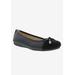 Wide Width Women's Sloop Flat by Bellini in Black (Size 7 1/2 W)