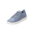 Wide Width Women's The Leanna Sneaker by Comfortview in Chambray (Size 7 1/2 W)