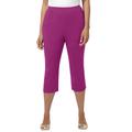 Plus Size Women's Suprema® Capri by Catherines in Berry Pink (Size 0X)