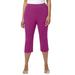 Plus Size Women's Suprema® Capri by Catherines in Berry Pink (Size 0X)