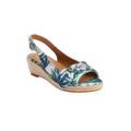 Wide Width Women's The Zanea Espadrille by Comfortview in Green Leaf (Size 8 W)