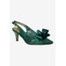 Women's Yazmine Slingback Pump by J. Renee in Green (Size 7 M)