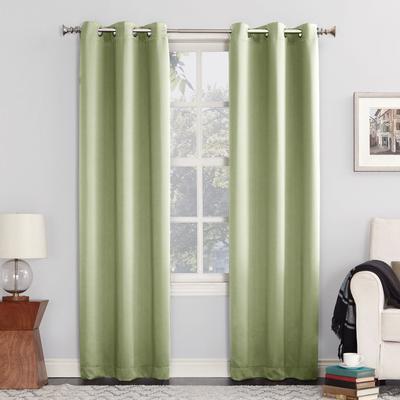 Wide Width Sun Zero™ Blackout Greenwich Grommet Panel by BrylaneHome in Sage (Size 40