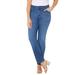 Plus Size Women's Right Fit® Moderately Curvy Jean by Catherines in Heritage Wash (Size 16 WP)