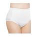 Plus Size Women's Exquisite Form®2-Pack Control Top Lace Shaping Panties by Exquisite Form in White (Size 3XL)