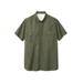 Men's Big & Tall Off-Shore Short-Sleeve Sport Shirt by Boulder Creek® in Olive (Size 3XL)