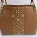 Michael Kors Bags | Michael Kors Leighton Studded Large Tote Nwt Price Firm | Color: Brown/Gold | Size: 12.5x10.5x4.5