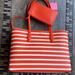 Kate Spade Bags | Kate Spade All Day Sailing Stripe Large Tote | Color: Orange/White | Size: Large