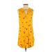 Old Navy Casual Dress - Popover: Yellow Dresses - Women's Size Small