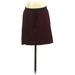 Lou & Grey Casual Mini Skirt Mini: Burgundy Print Bottoms - Women's Size X-Small