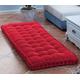 10cm Thick Bench Cushion Pad 2/3 Seater,100cm/120cm Soft Bench Cushions Cotton Chair Pad for Garden Patio Dining Sofa Swing (80x40cm,Red)