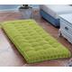 10cm Thick Bench Cushion Pad 2/3 Seater,100cm/120cm Soft Bench Cushions Cotton Chair Pad for Garden Patio Dining Sofa Swing (120x30cm,Green)