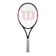 wilson Federer Elite 105 Adults Tennis Racket (Available in Grip Sizes 1 to 4) (Grip 3 (4 3/8'')), Black, Red, White, One Size