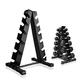 FK Sports 6 Tier Dumbbell Rack Black Heavy Duty Steel Dumbell Rack | With 240 Kg Load Bearing Capacity Hex Weight Stand | Dumbbell Tree for Home Gym weight Holder Fitness Equipment