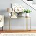 Wade Logan® Brezza 54" Console Table in Yellow | 29 H x 54 W x 12 D in | Wayfair 28CC02D9A27E4E8EB8114F8B525C4238