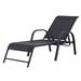 Ebern Designs Hiarni 63" Long Reclining Single Chaise, Steel in Black | 38.6 H x 20 W x 63 D in | Outdoor Furniture | Wayfair