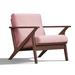 Armchair - Wade Logan® Zola Upholstered Armchair Wood in Pink/Brown | 29.5 H x 28 W x 33.125 D in | Wayfair 3208E93C072B4C18A129C72237388CCF