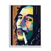 Everly Quinn Modern Bob Marley Portrait Abstract Geometric Pattern by Birch&Ink - Graphic Art Wood in Brown | 30 H x 24 W x 1.5 D in | Wayfair