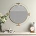 Everly Quinn Ingimar Chrome Mirror Wood/Plastic in Yellow | 34 H x 34 W x 1 D in | Wayfair A21057F60F794BECAE8563521EA38090