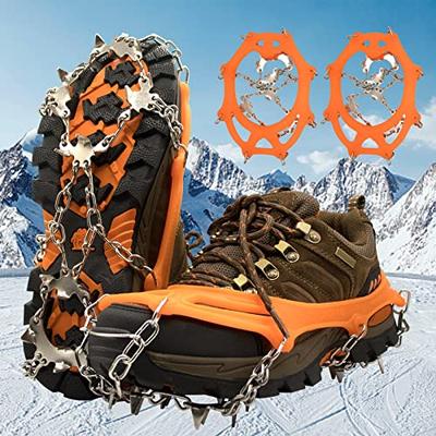 Crampons, Ice Fishing, Ice Cleats for Men Women Ice Snow Grips Shoe Cleats  with 19 Spikes Traction Cleats for Walking and Hiking on Ice and Snow 