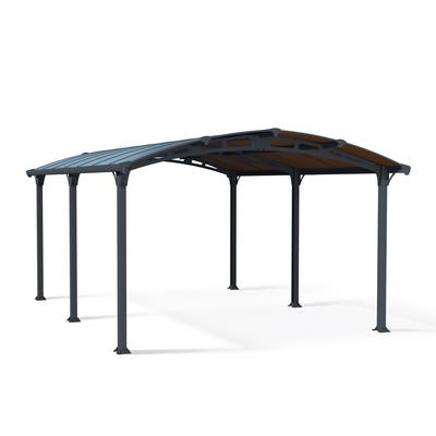 Arcadia 12 ft. x 17 ft. Gray/Bronze Carport