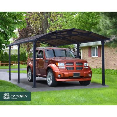 Arcadia 12 ft. x 17 ft. Gray/Bronze Carport