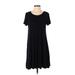 Old Navy Casual Dress - A-Line: Black Print Dresses - Women's Size Small