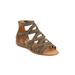 Extra Wide Width Women's The Kim Sandal by Comfortview in Dark Olive (Size 9 1/2 WW)