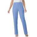 Plus Size Women's Elastic-Waist Soft Knit Pant by Woman Within in French Blue (Size 22 W)