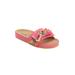 Wide Width Women's The Stassi Footbed Sandal by Comfortview in Carnation Watercolor (Size 8 W)