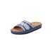 Wide Width Women's The Jody Sandal By Comfortview by Comfortview in Navy (Size 8 W)