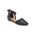 Wide Width Women's The Paris Flat by Comfortview in Black (Size 9 W)