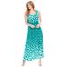 Plus Size Women's Banded-Waist Print Maxi Dress by Woman Within in Waterfall Ombre Dot (Size 18/20)