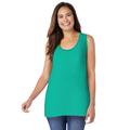 Plus Size Women's High-Low Tank by Woman Within in Pretty Jade (Size 3X) Top