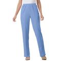 Plus Size Women's Elastic-Waist Soft Knit Pant by Woman Within in French Blue (Size 32 W)