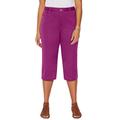 Plus Size Women's Sateen Stretch Capri by Catherines in Berry Pink (Size 32 WP)