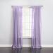 Wide Width BH Studio Sheer Voile Tab-Top Panel by BH Studio in Lavender (Size 60" W 63" L) Window Curtain