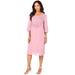 Plus Size Women's Angel Dress by Roaman's in Primrose (Size 32 W)