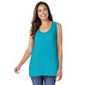 Plus Size Women's High-Low Tank by Woman Within in Pretty Turquoise (Size M) Top