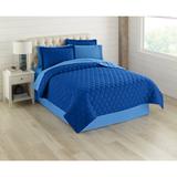 BH Studio Reversible Quilt by BH Studio in Ocean Blue Marine Blue (Size FL/QUE)