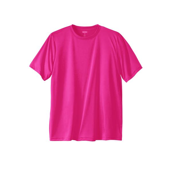 mens-big---tall-no-sweat-crewneck-tee-by-kingsize-in-electric-pink--size-3xl-/