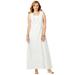 Plus Size Women's Stretch Cotton Tank Maxi Dress by Jessica London in White (Size 38/40)