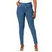 Plus Size Women's Comfort Waist Stretch Denim Skinny Jean by Jessica London in Medium Stonewash (Size 14 W) Pull On Stretch Denim Leggings Jeggings