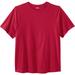 Men's Big & Tall Shrink-Less™ Lightweight Crewneck T-Shirt by KingSize in Red (Size 10XL)