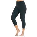 Plus Size Women's Power-Mesh Swim Capri by Swim 365 in Black (Size 18)