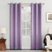 Wide Width Sun Zero™ Blackout Greenwich Grommet Panel by BrylaneHome in Lavender (Size 40" W 63" L)